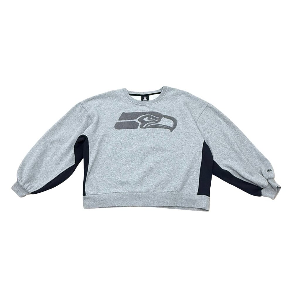Seattle Seahawks Gray Crewneck Sweatshirt - NFL Team Pullover
